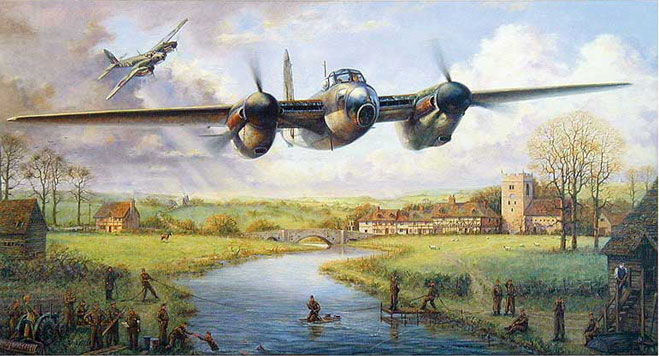 139 Squadron De Havilland Mosquitos with Dad's Army